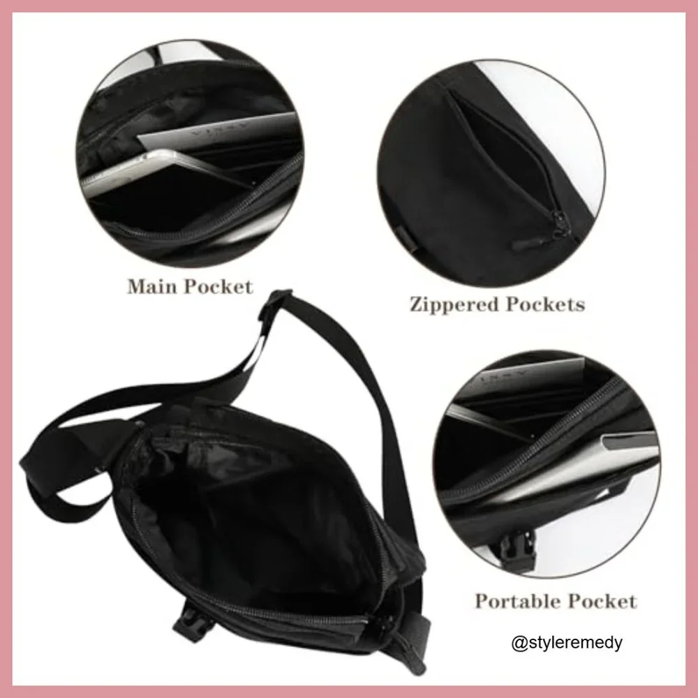 Canvas Messenger Bag Crossbody Bag Adjustable Strap
